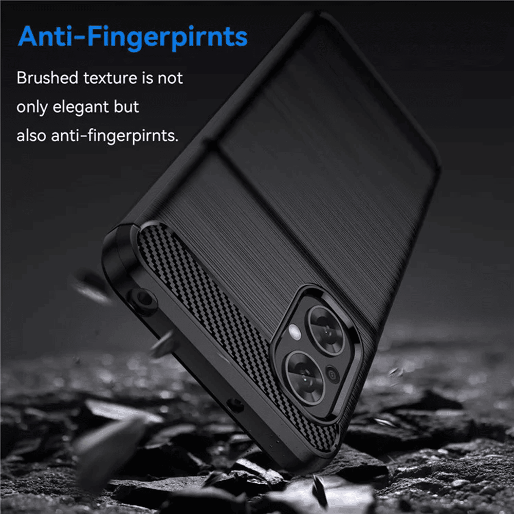 Techsuit - Carbon Silicone ovitek za Xiaomi Poco M5 - črna