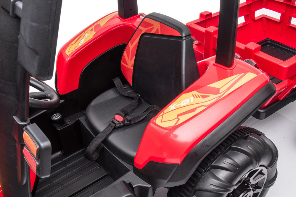 Traktor na akumulator s prikolicom BLT-206 – crveni