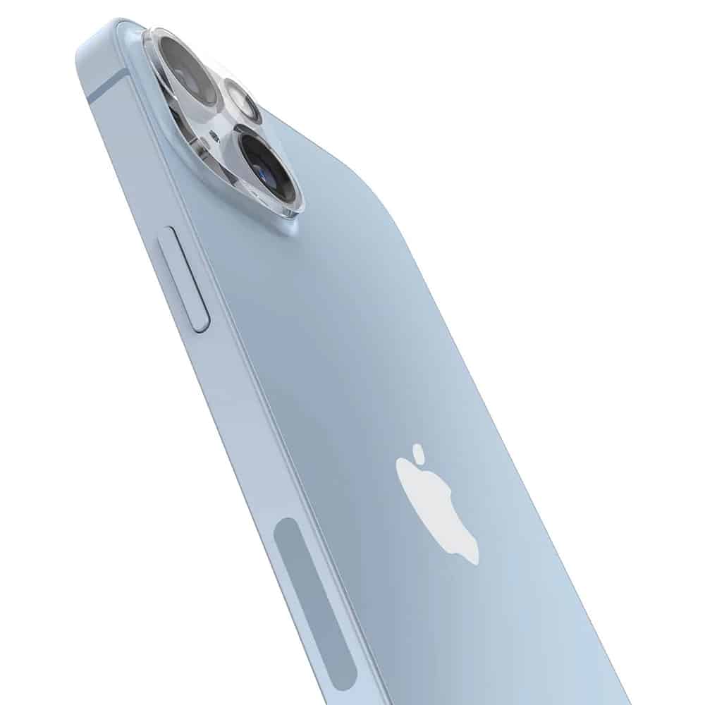 Spigen - Optik.TR steklo za kamero (2 kosa) - iPhone 14 / 14 Plus - Crystal Clear