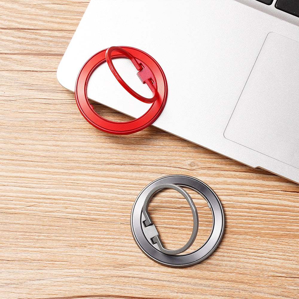 Techsuit – MagSafe telefonski prstan (MPR2) – Okrogla oblika – aluminijeva zlitina – rdeča