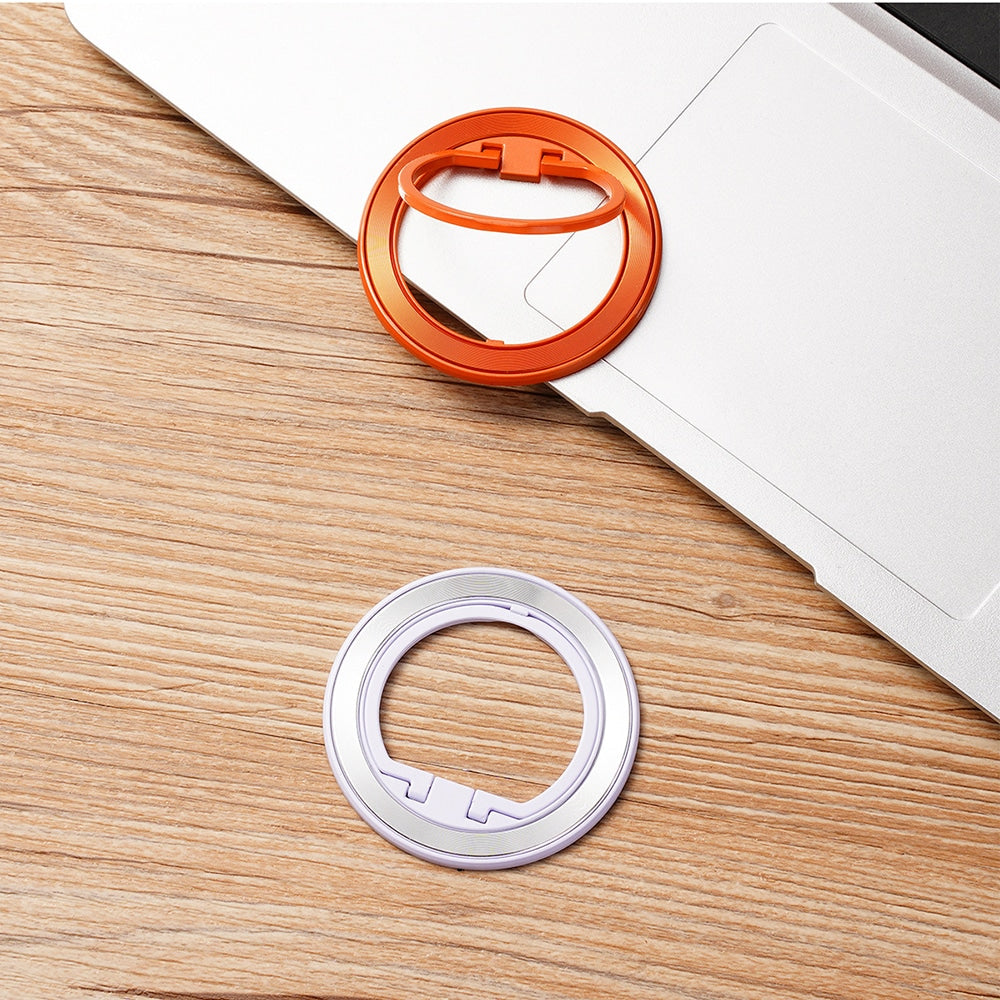 Techsuit – MagSafe telefonski prsten (MPR2) – Okrugli oblik- aluminijska legura – narančasti