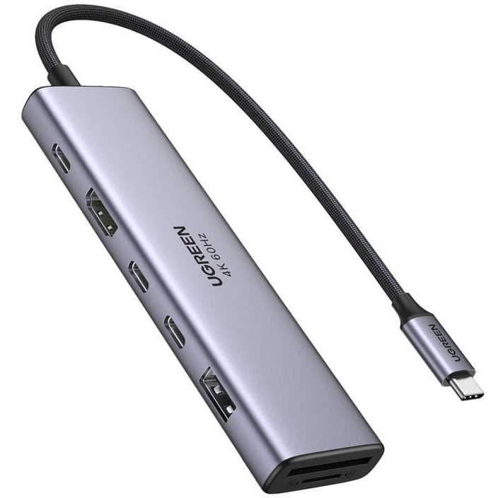 Ugreen REVODOK 7-IN-1 4K@60HZ HDMI DOCK Spajanje Sivo