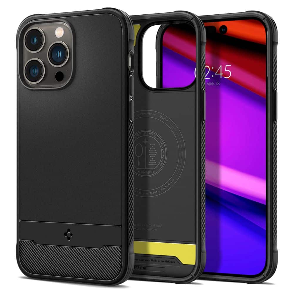 Spigen - Rugged Armor Mag Safe - iPhone 14 Pro - črna