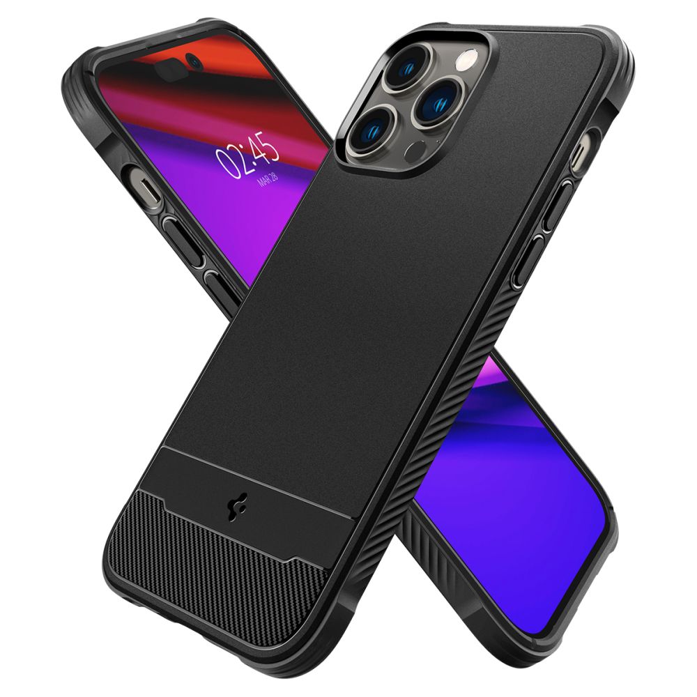 Spigen - Rugged Armor Mag Safe - iPhone 14 Pro - črna