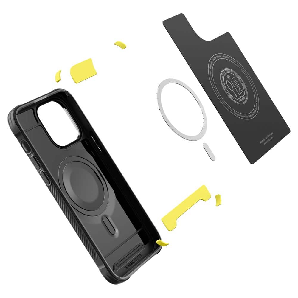 Spigen - Rugged Armor Mag Safe - iPhone 14 Pro - črna