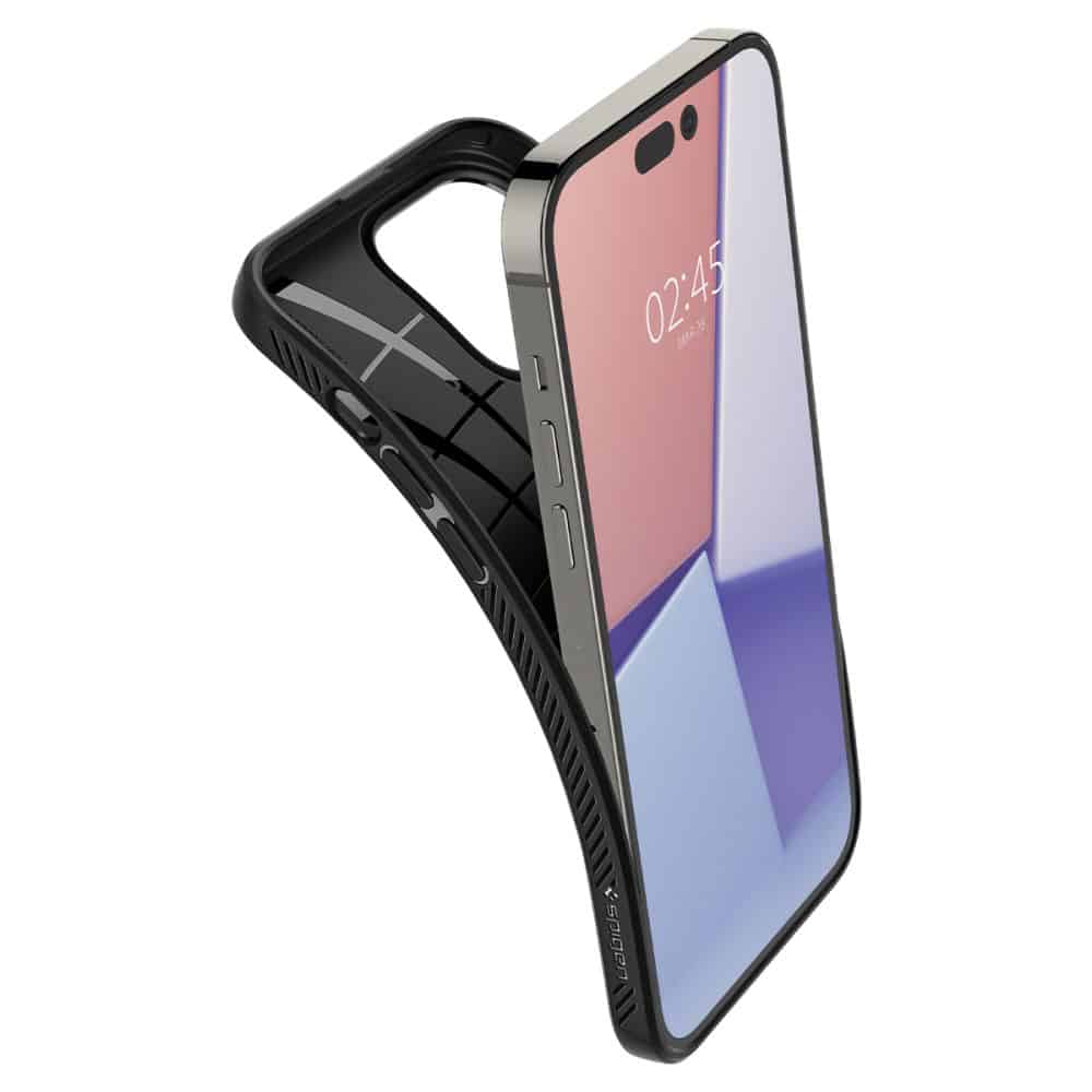 Spigen - Liquid Air - iPhone 14 Pro - mat črna