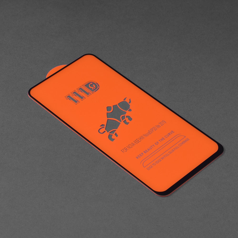 Techsuit - 111D zaščitno steklo s polno pokritostjo / polnim lepilom za - Huawei nova Y90 - črno