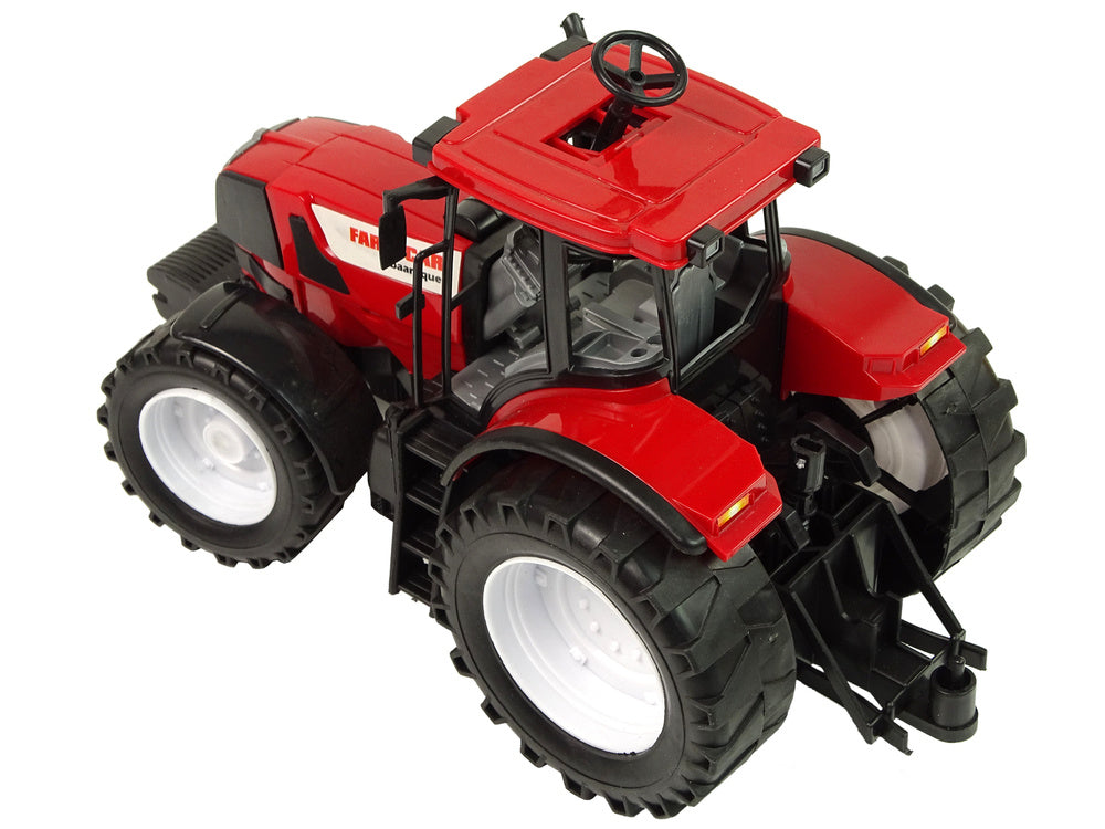 Traktor za igru s kiper prikolicom 50 cm - crveno/žuti