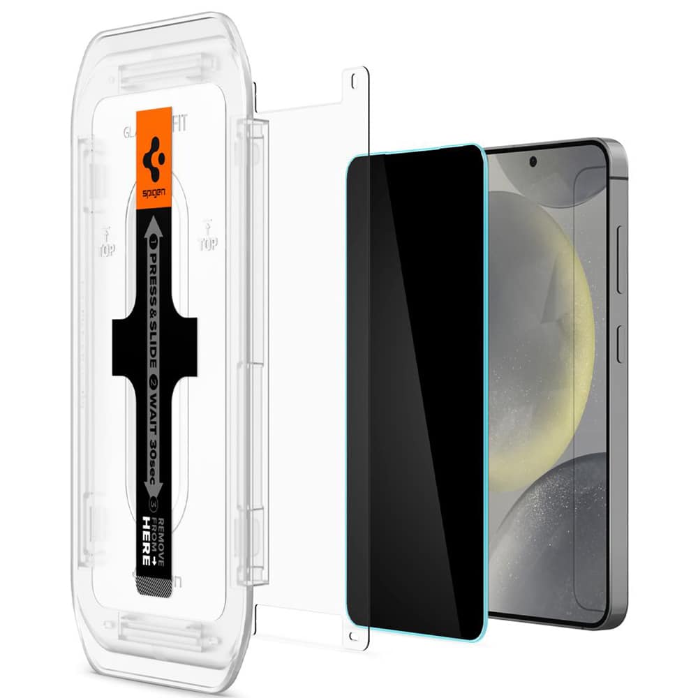 Spigen - Glas.tR EZ-FIT (2 kosa) za Samsung Galaxy S24 - privacy steklo