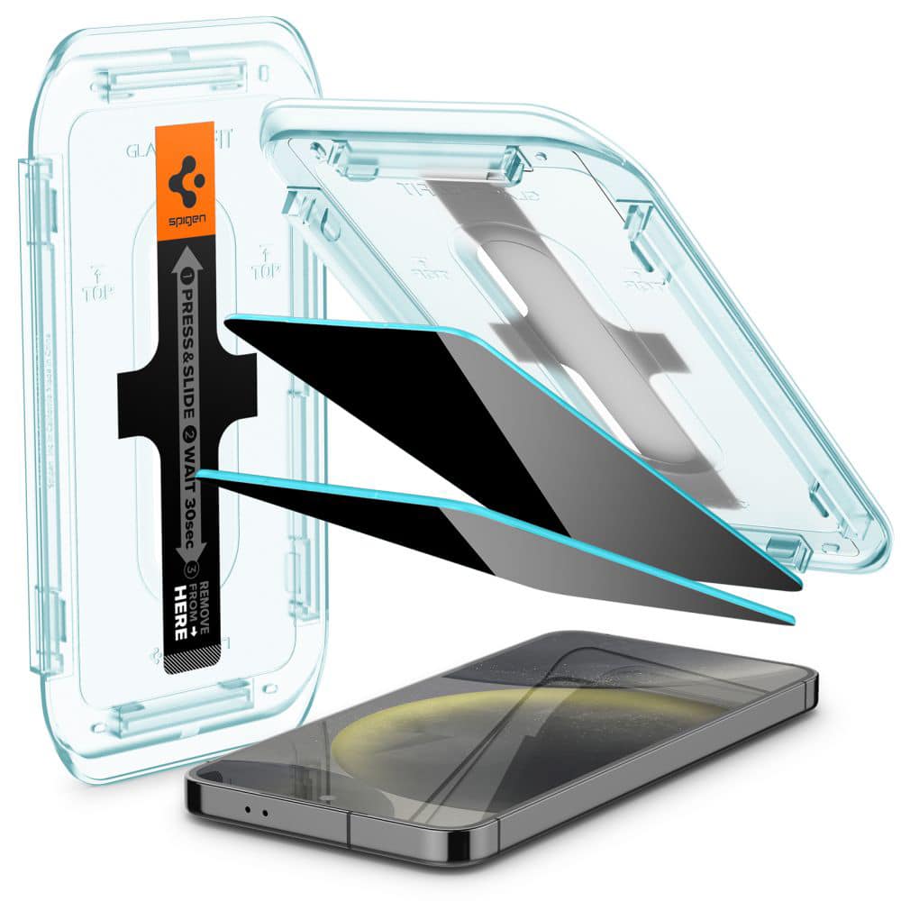 Spigen - Glas.tR EZ-FIT (2 kosa) za Samsung Galaxy S24 - privacy steklo