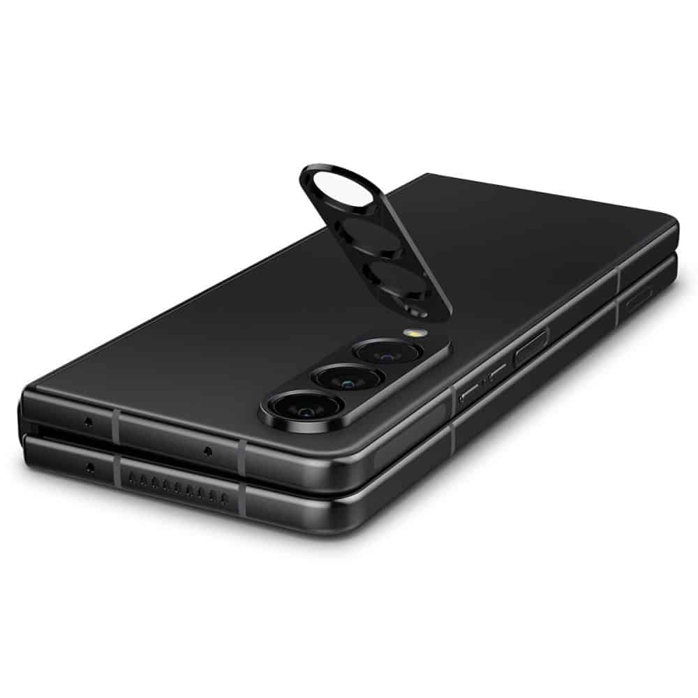 Spigen - Optik.TR steklo za kamero (2 kosa) - Samsung Galaxy Z Fold 4 - črno