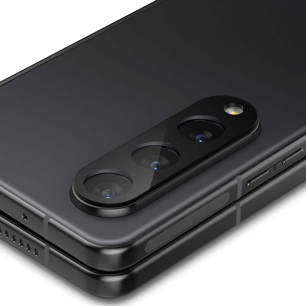 Spigen - Optik.TR steklo za kamero (2 kosa) - Samsung Galaxy Z Fold 4 - črno