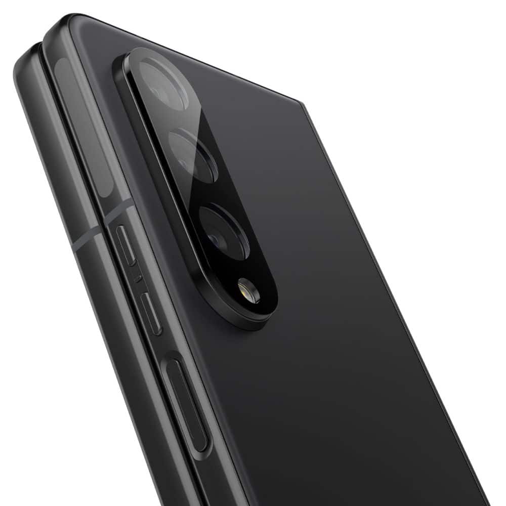 Spigen - Optik.TR steklo za kamero (2 kosa) - Samsung Galaxy Z Fold 4 - črno