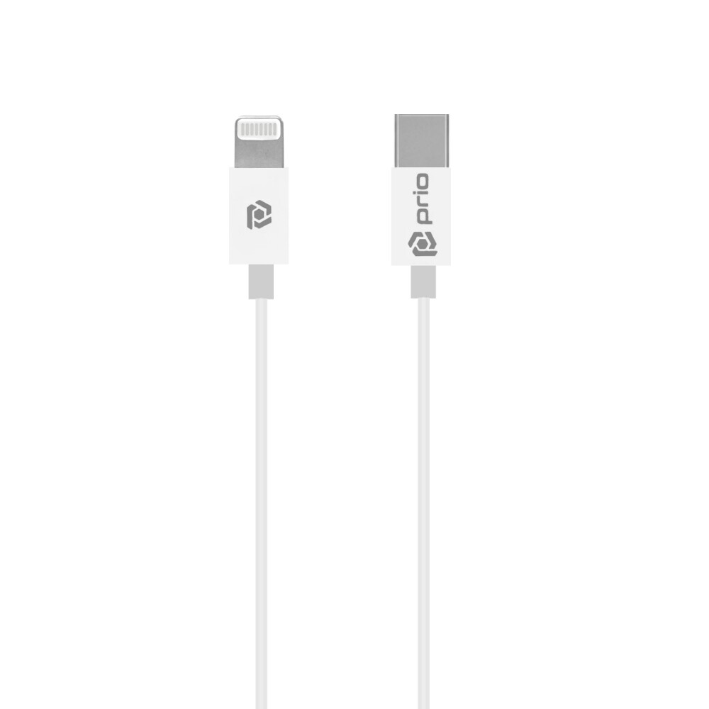 Prio Charge&Sync USB C v Lightning kabel, MFi certificiran, 1m, bel