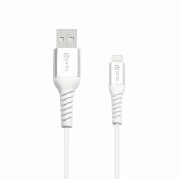 PRIO Charge & Sync USB A na Lightning kabel MFi certificiran 120 cm bijele boje