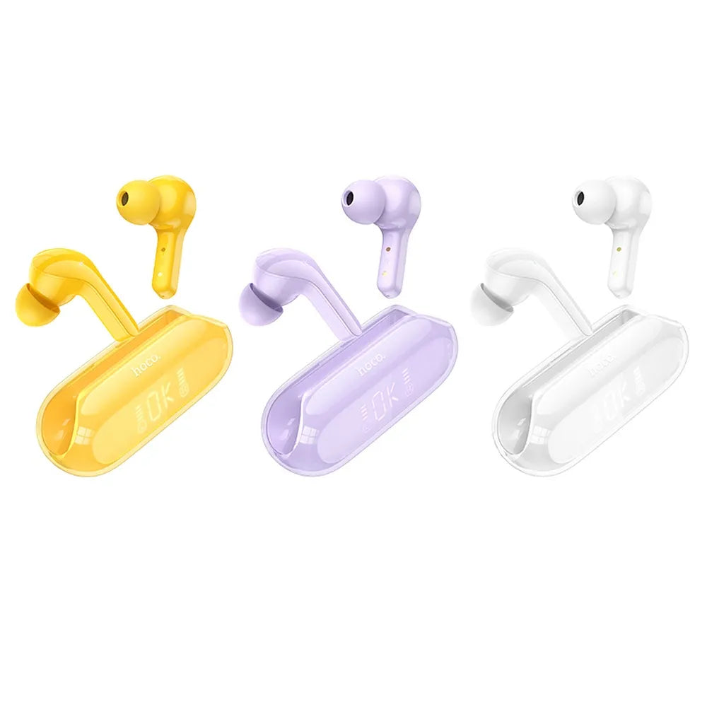 HOCO brezžične / bluetooth stereo slušalke TWS Bright true ENC EW39 bele
