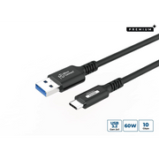 Microconnect USB3.2AC4 USB kabel USB 3.2 Gen 2 (3.1 Gen 2) 4 m USB C USB A 60 W Crno