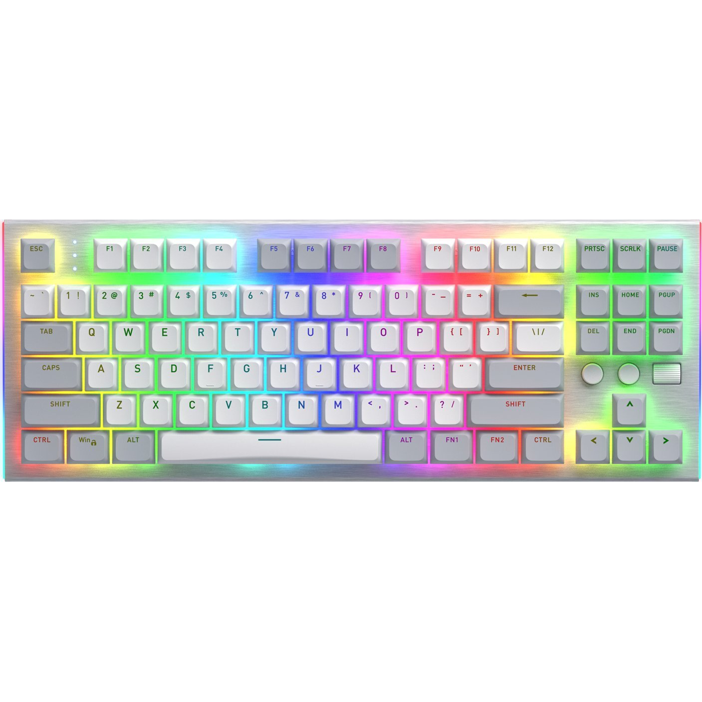 HATOR Gravity TKL tipkovnica Igranje USB QWERTY US Engleski Bijelo