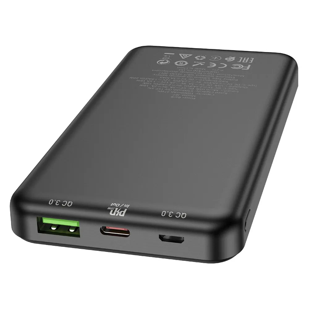 HOCO POWER BANK 10.000mAh PD20W + QC3.0 J87 črn