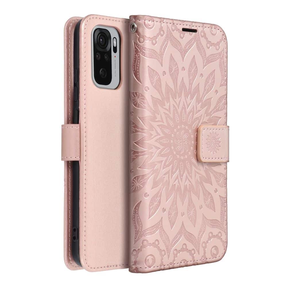 MEZZO Book case za XIAOMI Redmi 10 / 10 2022 mandala rožnato zlata