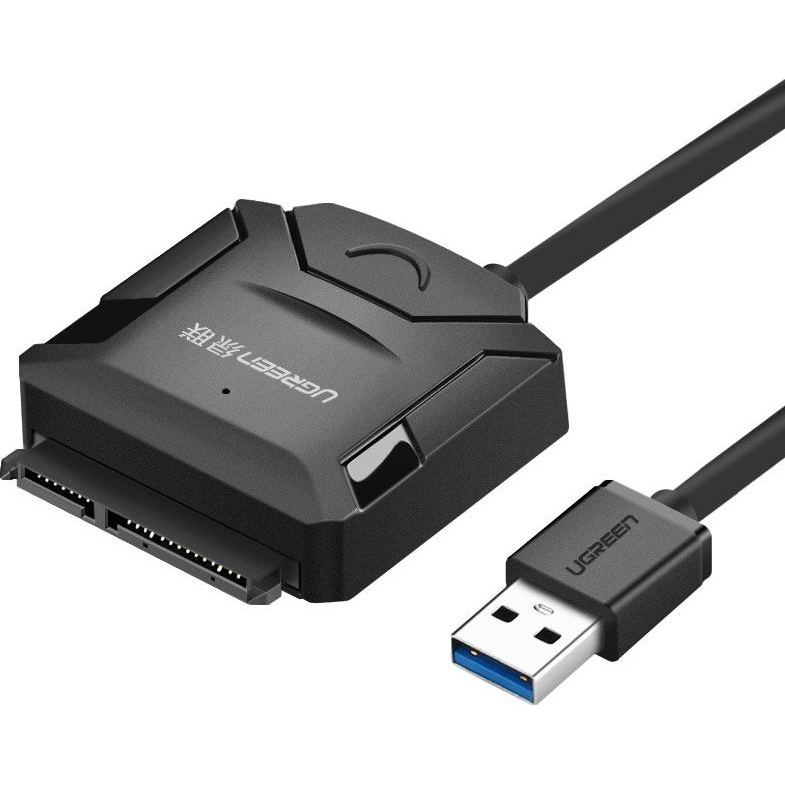 Ugreen 20611 adapter za promjenu tipa priključka kabela USB 3.0 SATA III Crno