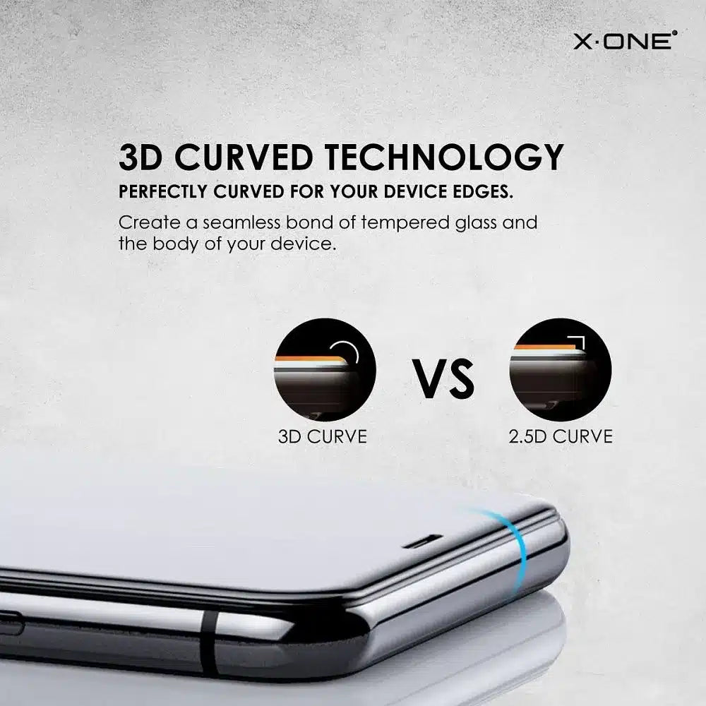 X-ONE Full Cover Extra Strong Tempered Glass Matte - za iPhone 15 Pro (polno lepilo) črna