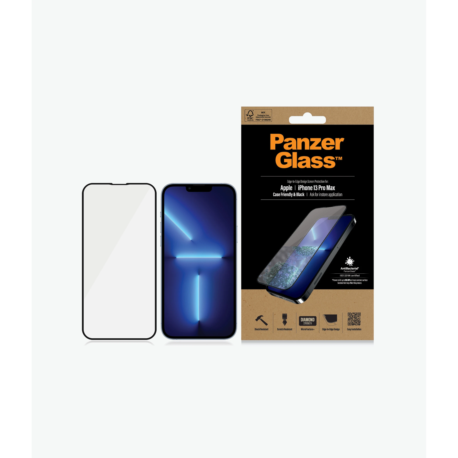 PanzerGlass PRO2746 Zaštita za ekran i poleđinu mobitela Prozirna zaštita za zaslon Apple 1 kom