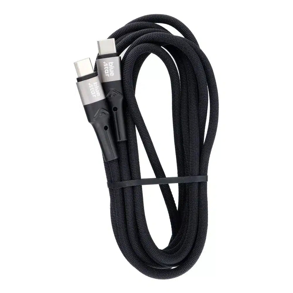 Blue Star pleteni kabel s USB C na USB C konektorom 3A 60W 2m