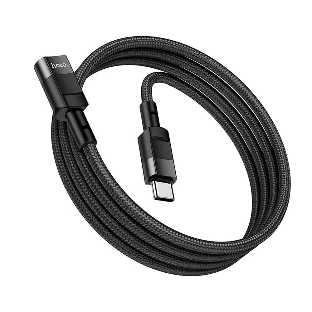 HOCO adapter tip C (moški) na tip C (ženski) U107 1,2 m črn