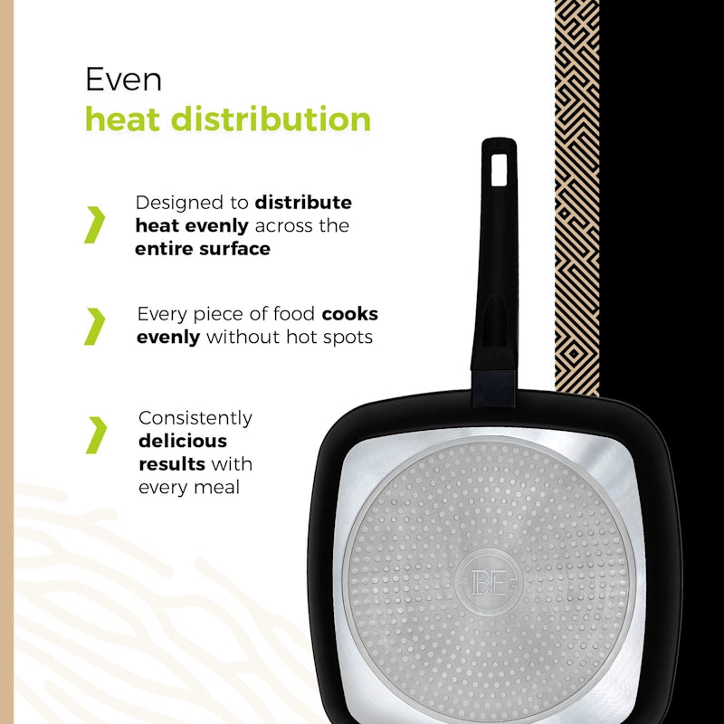 BE Living Grill tava Delight Black 28 cm