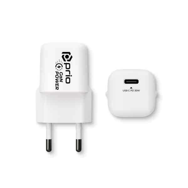 Prio Stenski polnilec GaN Power 30W PD (USB C) bel