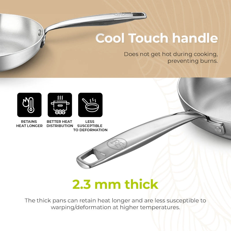 BE Living Tava Stainless Steel 26 cm nehrđajući čelik