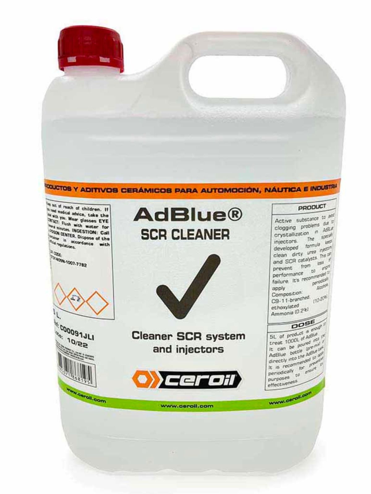 ADBLUE SCR CLEANER - Aditiv za čiščenje SCR sistema 5L