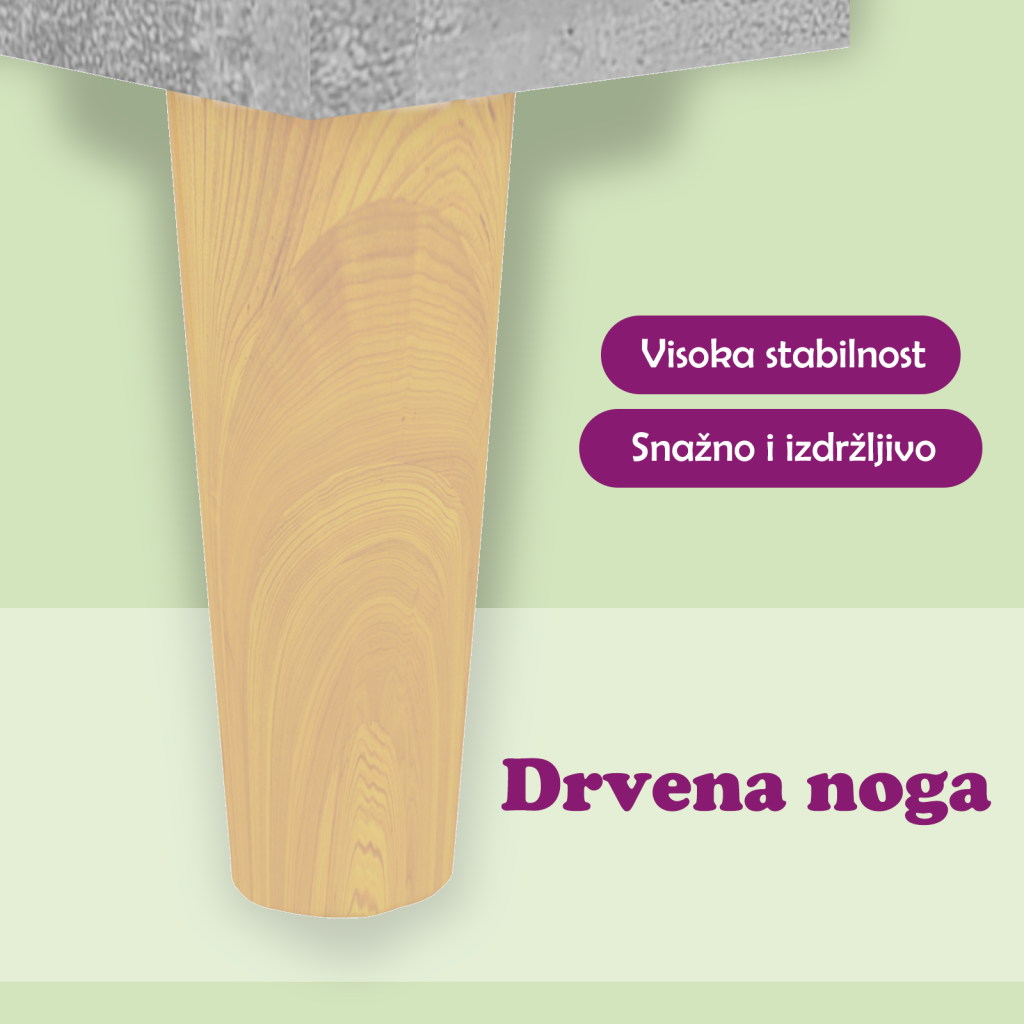 Komoda siva boja betona 34,5x34x90 cm od konstruiranog drva