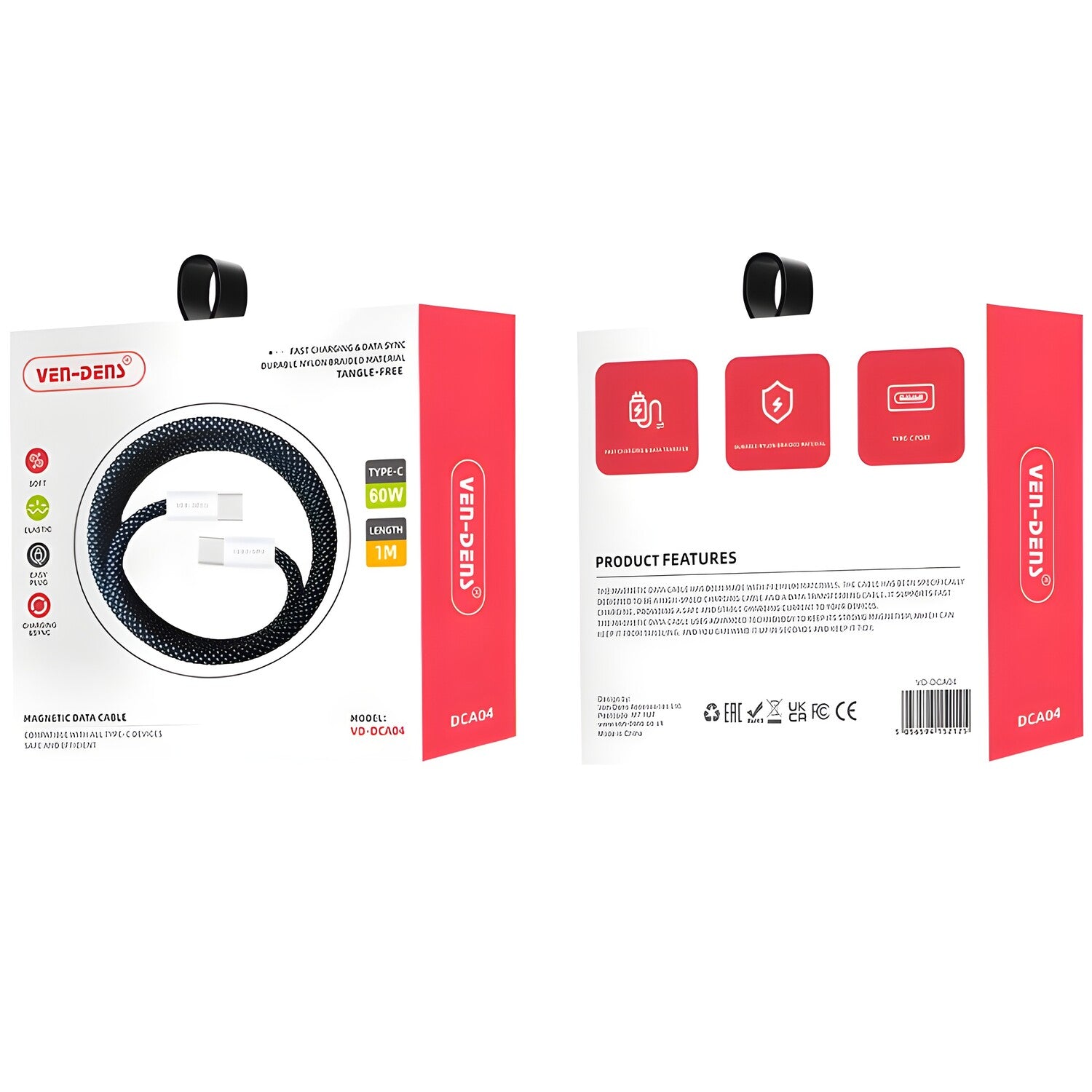 Brzi punjač magnetski USB - C na USB - C kabel - Ljubičasta KP34193