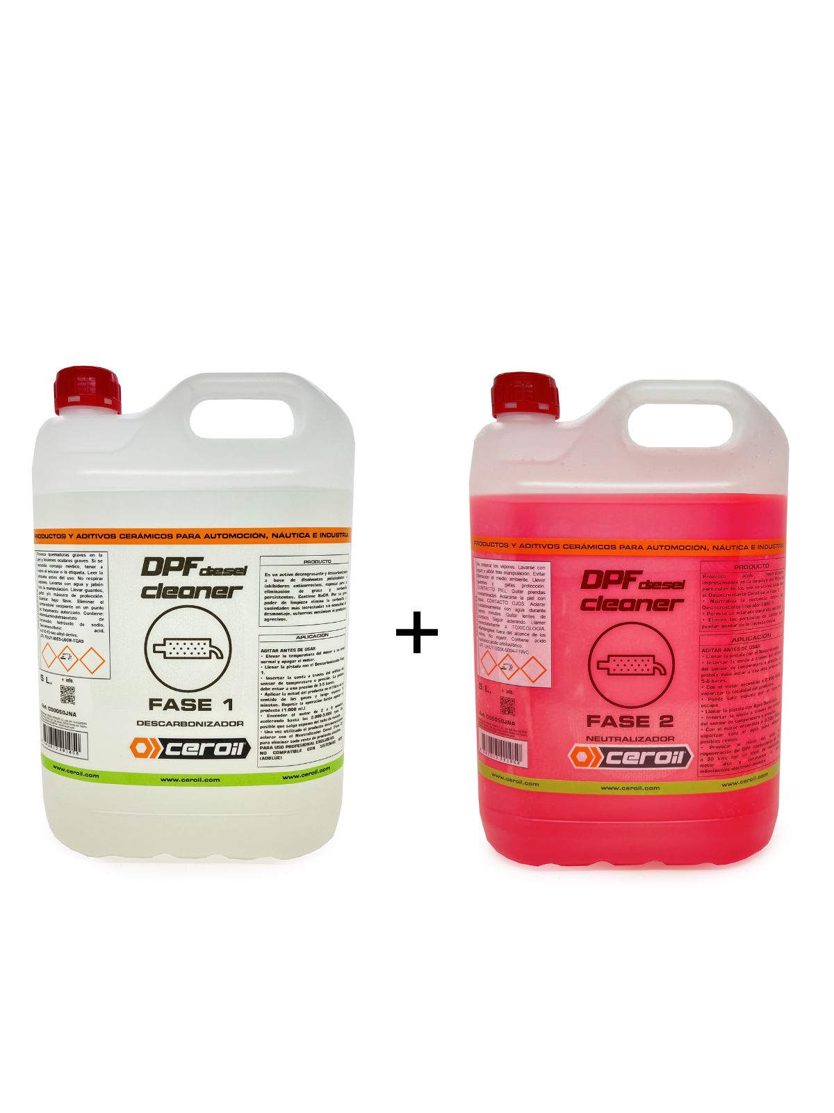Komplet za čiščenje filtra sajastih delcev v 2 fazah (DPF/FAP)- 5L+5L