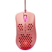 DELTACO GAMING Miš Ultra-Light, 6400 DPI, RGB, Gumeni side-grip, ROZA