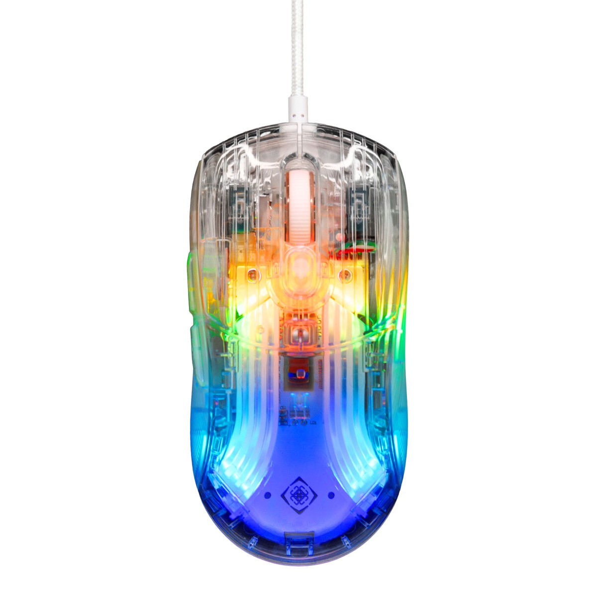 DELTACO GAMING Miš DM330, Transparentan RGB, USB