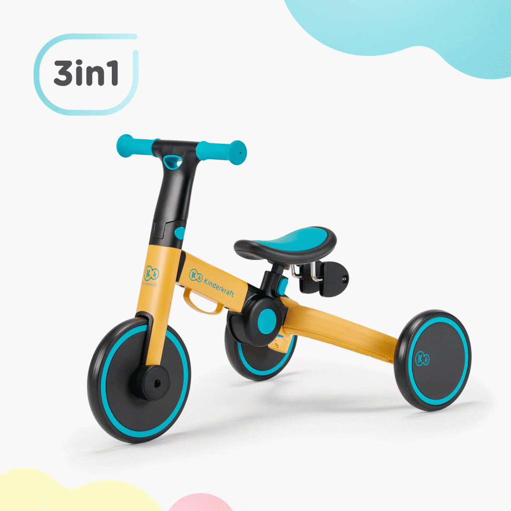 Kinderkraft Tricikl 4TRIKE Honey Blue