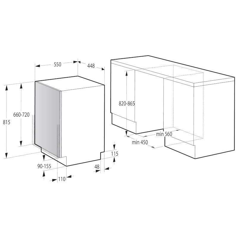GORENJE GV520E15 Perilica posuđa ugradbena