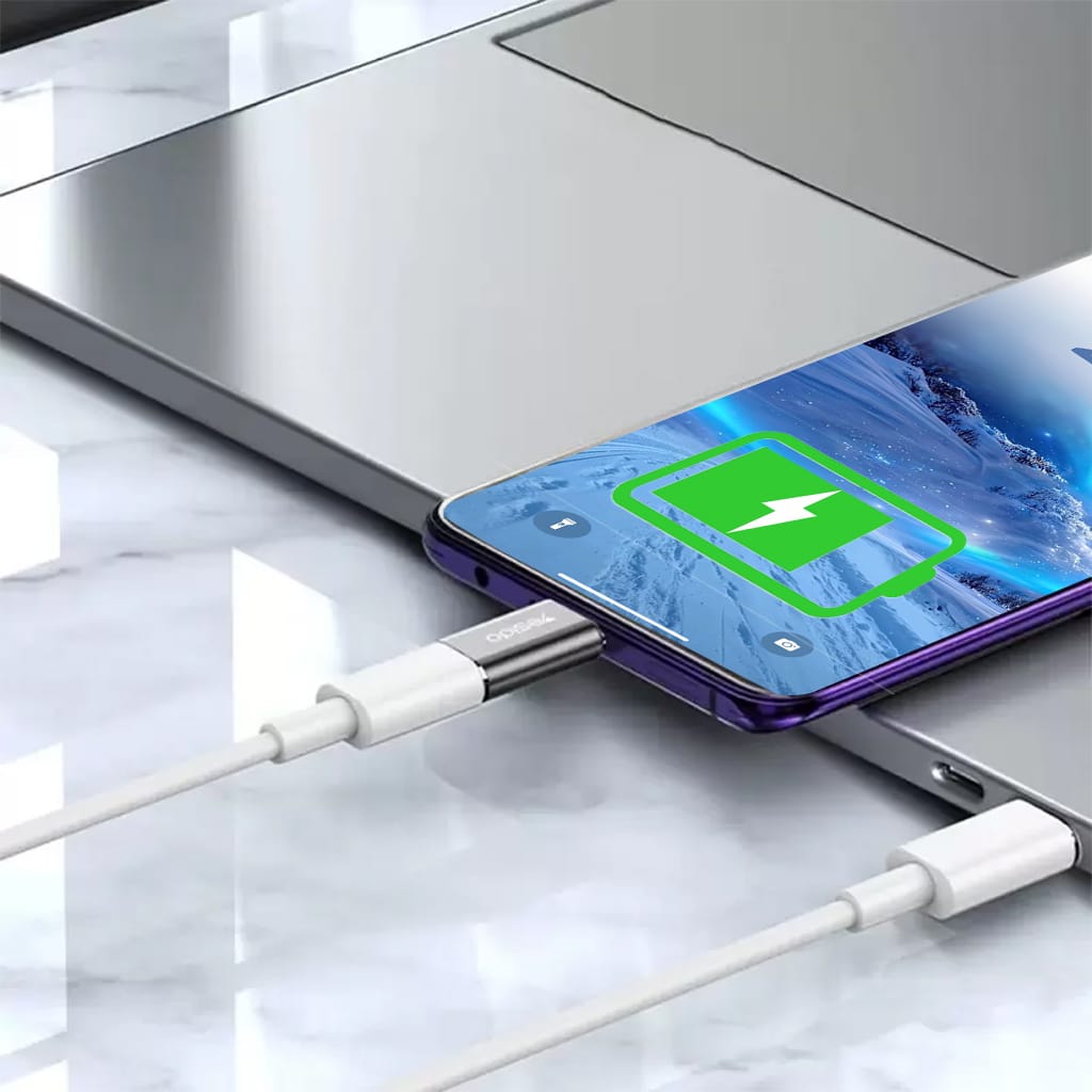 Yesido - OTG adapter (GS22) Type-C v Lightning, aluminijeva zlitina 480 Mbps - siv