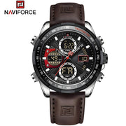 Sat NAVIFORCE MI-38643 - Smeđa / Crna KP38643
