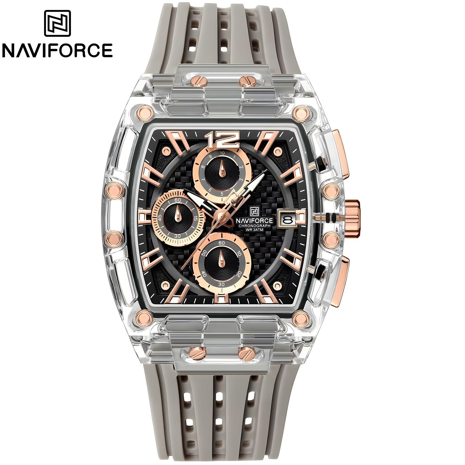 Sat NAVIFORCE SI-38623 - Siva / Smeđa KP38623