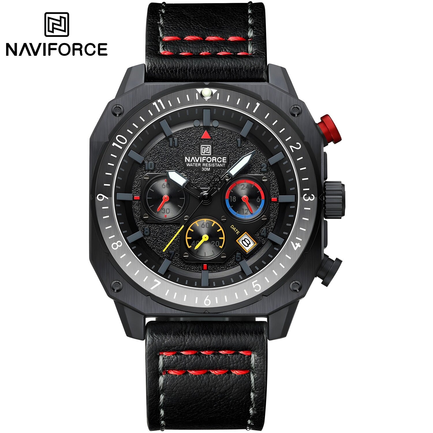 Sat NAVIFORCE SQ-38603 - Crna / Srebrna KP38603