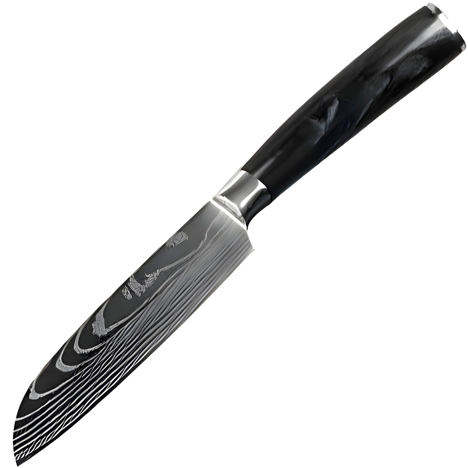Kuhinjski nož BL-39295 - Mali Santoku / Crna KP39295