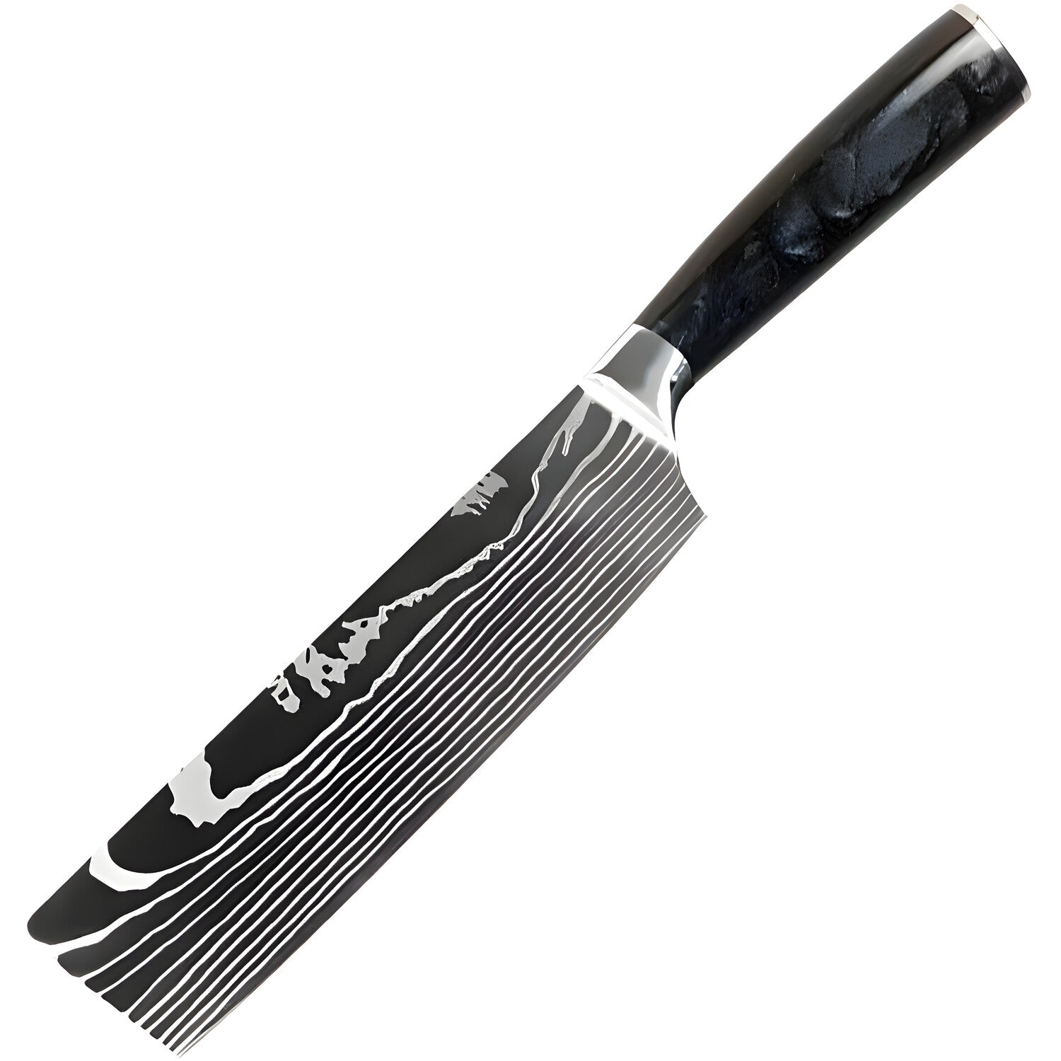 Kuhinjski nož BL-39300 - Nakiri / Crna KP39300