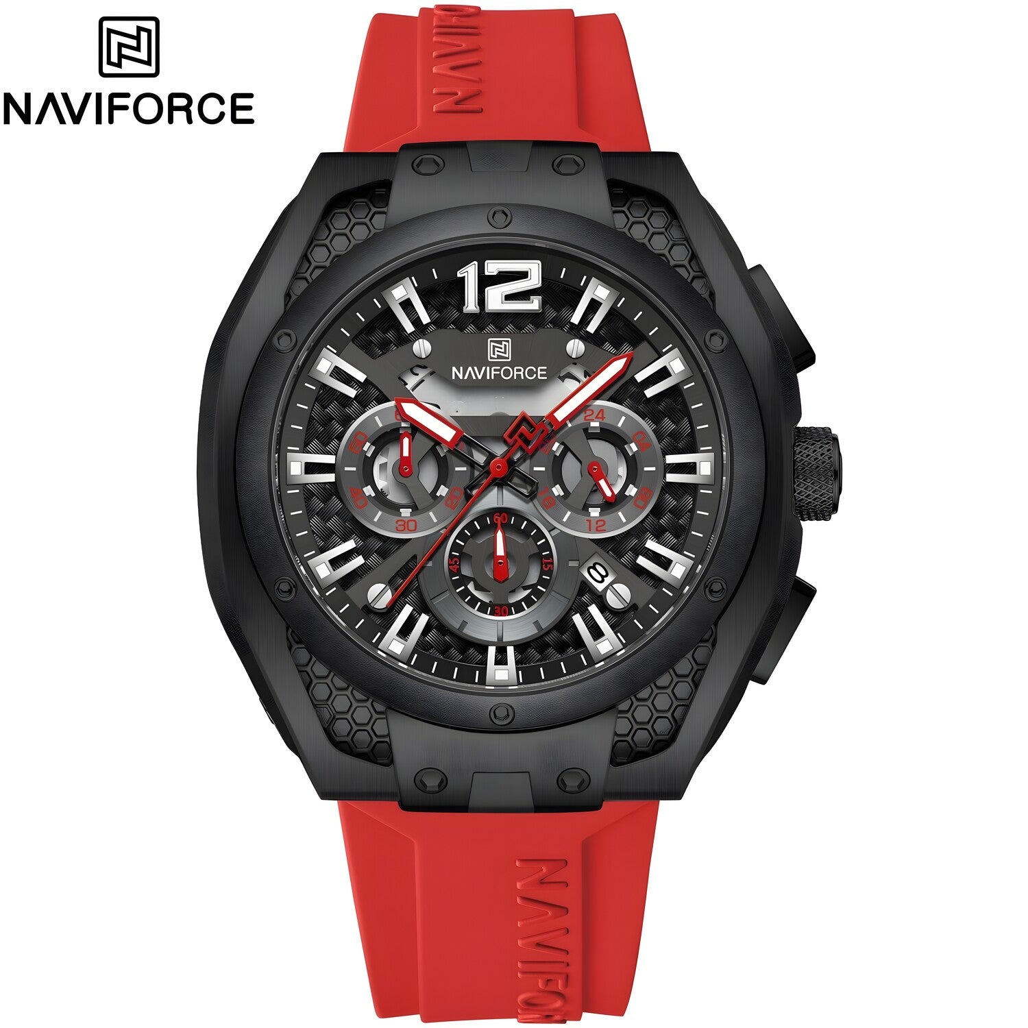 Sat NAVIFORCE MA-38610 - Crna / Crvena KP38610