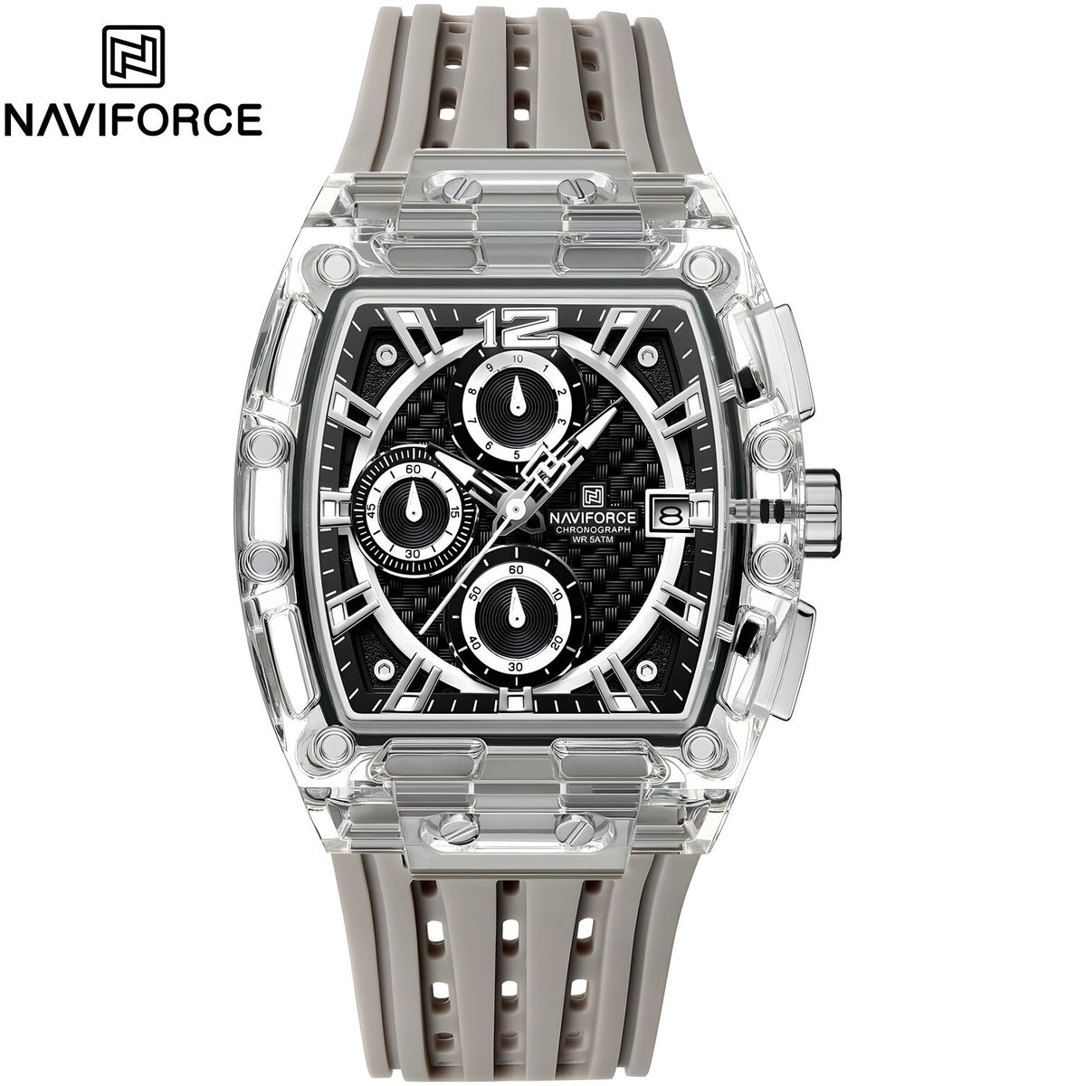 Sat NAVIFORCE SI-38616 - Siva / Srebrna KP38616