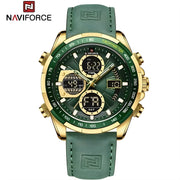 Sat NAVIFORCE MI-38648 - Zelena / Zlatna KP38648