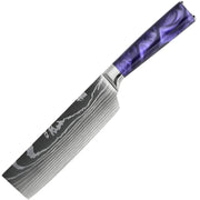 Kuhinjski nož BL - 39314 - Nakiri / Ljubičasti KP39314